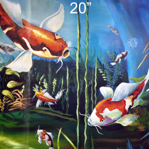 coix painting, acrylic fish painting