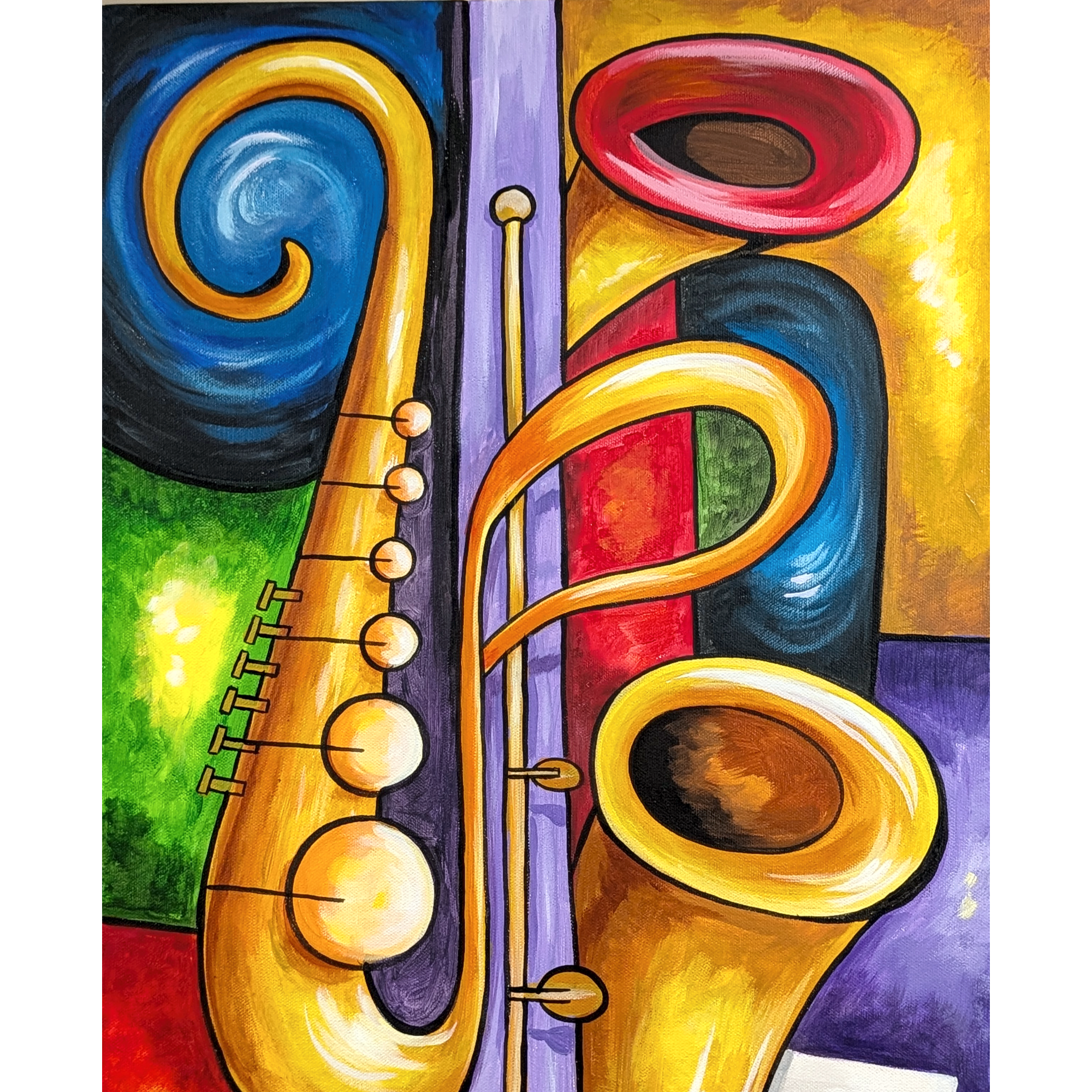 Abstract Music Art-Rhythms of the Canvas