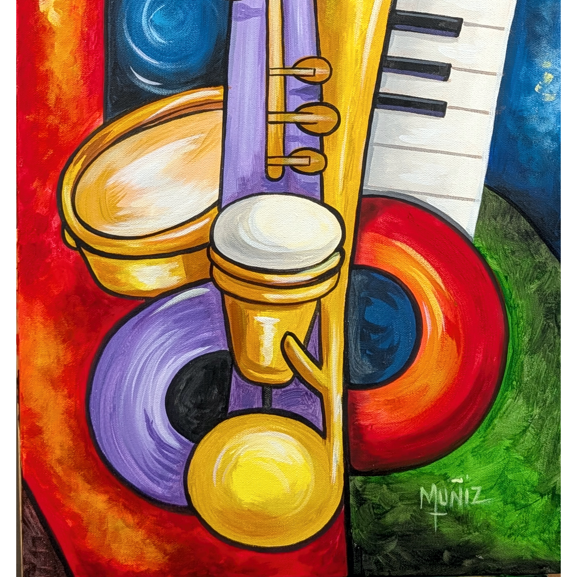 Abstract Music Art-Rhythms of the Canvas